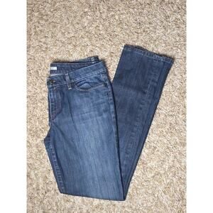 Joes Skinny Visionaire Womens 31x34 Blue Denim Jeans Mid Rise